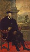 TIZIANO Vecellio Portrait of Charles V Seated  r Sweden oil painting reproduction